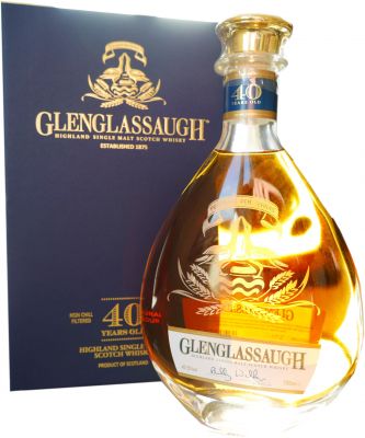 Glenglassaugh 40 Jahre Highland Single Malt Scotch Whisky mit Box