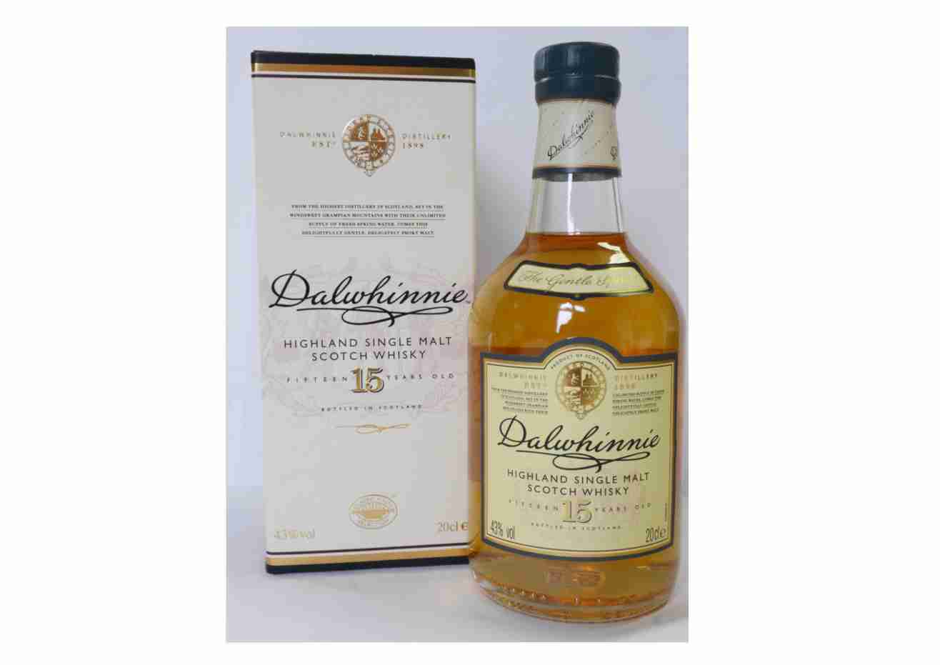 Dalwhinnie Single Malt Whisky 15 Jahre 0,2 Liter|Travel Retail Shop