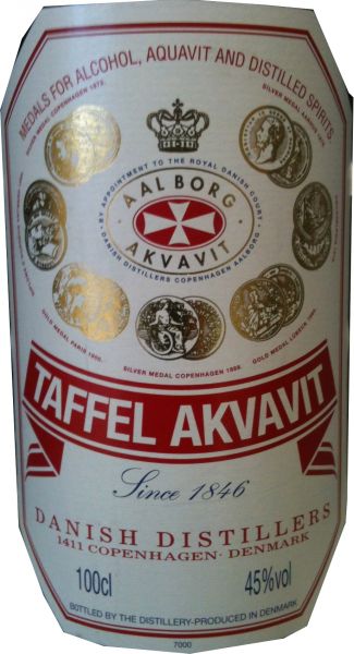 Aalborg Taffel Akvavit, 1 Liter Aalborg Taffel Akvavit, 1 Liter