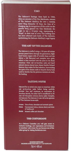 Flaschenbox von Dalmore 12 Years Flaschenbox von Dalmore 12 Years