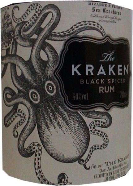 The Kraken, Black Spiced Rum, 1 L, 40% vol (Rum Basis)
