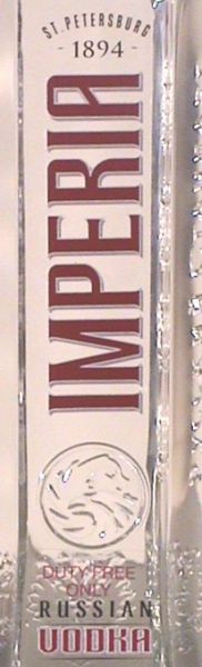 Etikett Russian Imperia Vodka Etikett Russian Imperia Vodka